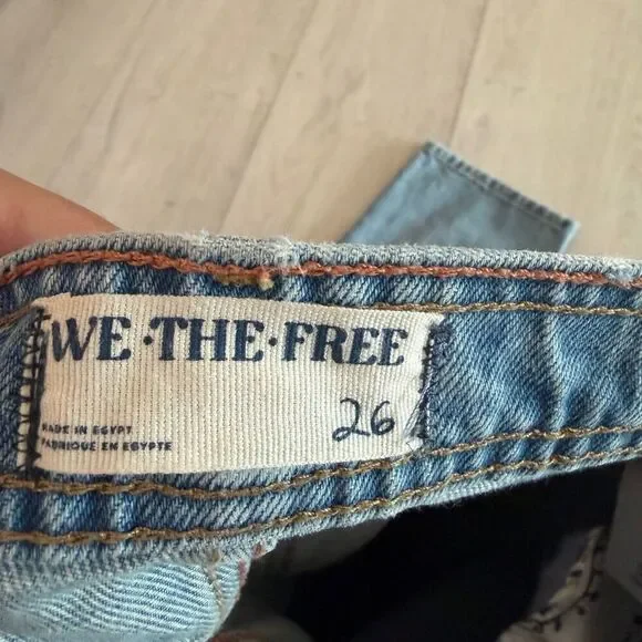 Free people slim straight women jeans size 26 - Picture 8 of 10